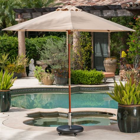 rathwood garden umbrellas with base.